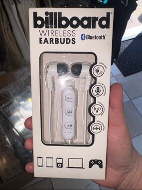 billboard Wireless Bluetooth Earbuds - White